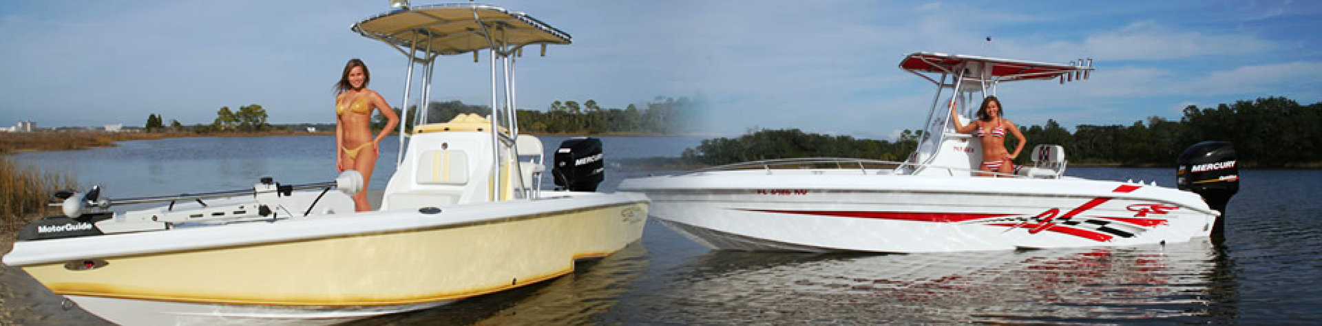 model in boat